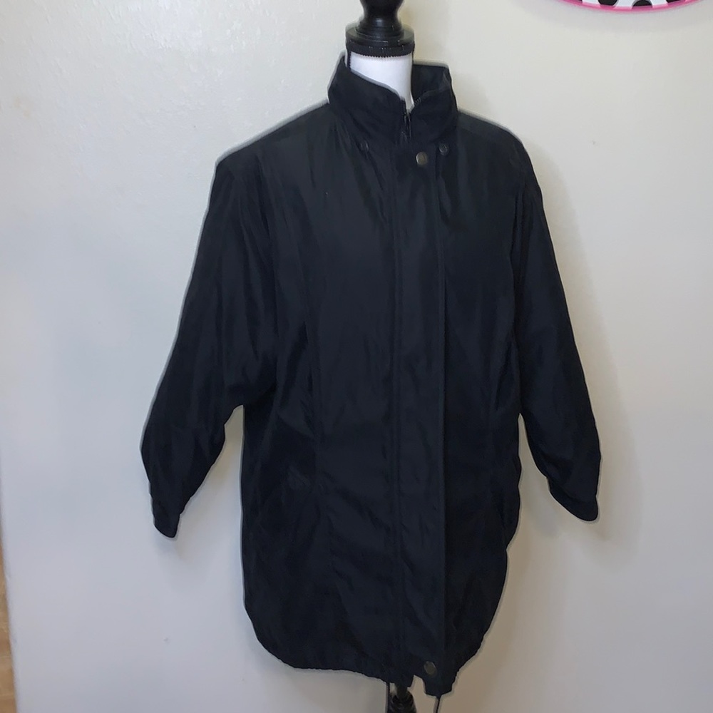Braetan black poly nylon super warm winter jacket